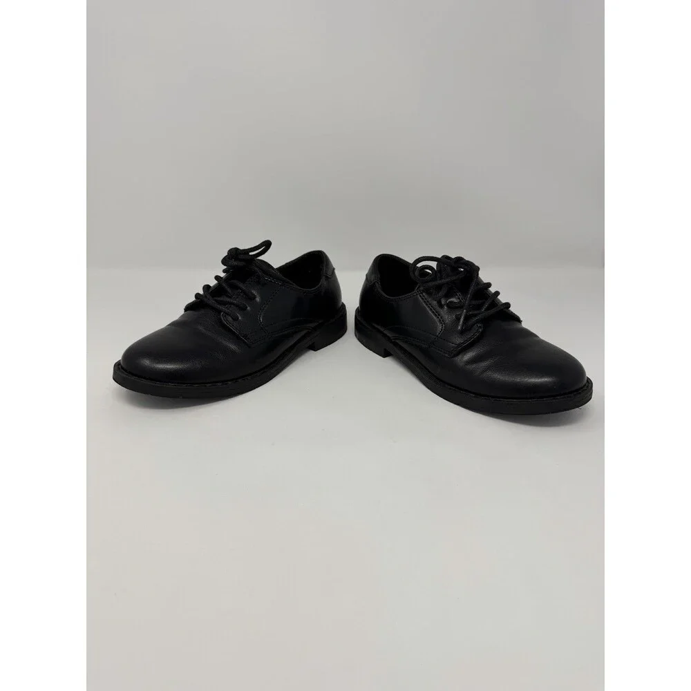 Children’s Place Boy’s Black Lace Up Dress Shoes Loafers Size 3